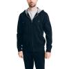 image:imageNautica Long Sleeve Sueded Fleece Full Zip Hoodie Sweatshirt SweaterTrue Black