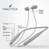 image:imageNautica B310 Sport Wireless Bluetooth Earphones with TypeC Charging Cable Neckband Earphones Magnetic Earbuds Bluetooth v50 Earphones High Volume Levels Flexibility Portable Sweat Proof Gray