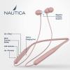 image:imageNautica B310 Sport Wireless Bluetooth Earphones with TypeC Charging Cable Neckband Earphones Magnetic Earbuds Bluetooth v50 Earphones High Volume Levels Flexibility Portable Sweat Proof Pink
