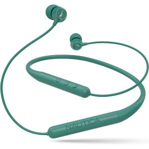 image:imageNautica B310 Sport Wireless Bluetooth Earphones with TypeC Charging Cable Neckband Earphones Magnetic Earbuds Bluetooth v50 Earphones High Volume Levels Flexibility Portable Sweat Proof Green