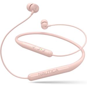 image:imageNautica B310 Sport Wireless Bluetooth Earphones with TypeC Charging Cable Neckband Earphones Magnetic Earbuds Bluetooth v50 Earphones High Volume Levels Flexibility Portable Sweat Proof Pink