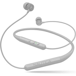 image:imageNautica B310 Sport Wireless Bluetooth Earphones with TypeC Charging Cable Neckband Earphones Magnetic Earbuds Bluetooth v50 Earphones High Volume Levels Flexibility Portable Sweat Proof Gray