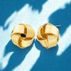 image:imageNautica 175 mm Love Knot Stud Earrings for Women 14K Yellow Gold Plated Alloy