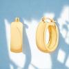 image:imageNautica 25 mm Chunky Hoop Earrings for Women 14K Yellow Gold Plated Alloy