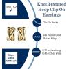 image:imageNautica Black Braided Clip On Earrings for Women 14K Yellow Gold Plated Alloy