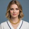 image:imageNautica Braided Snake Chain Necklace for Women 14K Yellow Gold Plated Alloy 18 Inches