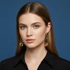 image:imageNautica Link Chain Dangle Earrings for Women 14K Yellow Gold Plated Alloy