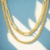 image:imageNautica Link Curb Chain Necklace Set for Women 14K Yellow Gold Plated Alloy 16  20 Inches