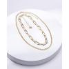 image:imageNautica Link Curb Chain Necklace Set for Women 14K Yellow Gold Plated Alloy 16  20 Inches