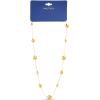image:imageNautica Station Bead Necklace for Women 14K Yellow Gold Plated Alloy 25 Inches