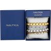 image:imageNautica Stretch Bead Stacking Bracelet Set for Women Rhodium amp 14K Yellow Gold Plated Alloy