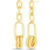 image:imageNautica Link Chain Dangle Earrings for Women 14K Yellow Gold Plated Alloy