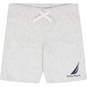 image:imageNautica Boys Pullon Fleece Shorts Drawstring ClosureJclass Lt Grey Heather