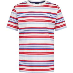 image:imageNautica Boys Short Sleeve Fashion Crew Neck TShirt Soft Comfortable Relaxed FitAmericana Bright Stripe