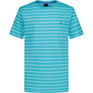 image:imageNautica Boys Short Sleeve Fashion Crew Neck TShirt Soft Comfortable Relaxed FitCuracao Classic Stripe