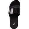 image:imageNautica Mens Athletic Slide Sandal Adjustable Straps Comfort SlipOnBlackSilver