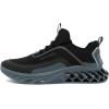 image:imageNautica Mens Casual Fashion Sneakers  Lightweight LaceUp Athletic Walking Shoes for Gym amp Tennis ComfortableBlack Bluewyern