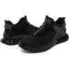 image:imageNautica Mens Casual Fashion Sneakers  Lightweight LaceUp Athletic Walking Shoes for Gym amp Tennis ComfortableBlackwandal