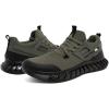 image:imageNautica Mens Casual Fashion Sneakers  Lightweight LaceUp Athletic Walking Shoes for Gym amp Tennis ComfortableOlive Blacklazith