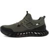 image:imageNautica Mens Casual Fashion Sneakers  Lightweight LaceUp Athletic Walking Shoes for Gym amp Tennis ComfortableOlive Blacklazith