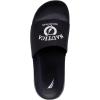 image:imageNautica Mens Open Toe Slide Sandals  Comfortable Indoor amp Outdoor Shower SlippersBlack White Porter