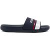 image:imageNautica Mens Open Toe Slide Sandals  Comfortable Indoor amp Outdoor Shower SlippersNavy Red Whiteatun