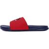 image:imageNautica Mens Open Toe Slide Sandals  Comfortable Indoor amp Outdoor Shower SlippersRed Navy Porter
