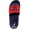 image:imageNautica Mens Open Toe Slide Sandals  Comfortable Indoor amp Outdoor Shower SlippersRed Navy Porter