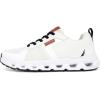image:imageNautica Mens Running Sneakers Sport Fashion LaceUp Athletic Soft Shoes for Gym Tennis Men  Cushioned Breathable Lightweight amp ComfortableWhite Black Orange