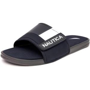 image:imageNautica Mens Athletic Slide Sandal Adjustable Straps Comfort SlipOnGrey