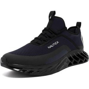image:imageNautica Mens Casual Fashion Sneakers  Lightweight LaceUp Athletic Walking Shoes for Gym amp Tennis ComfortableNavy Blackwyern