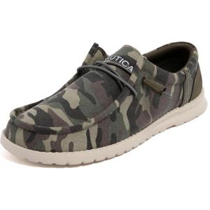 image:imageNautica Mens Comfort Loafers SlipOn Boat Shoe Lightweight Casual Stretch SneakerRushfordCamo