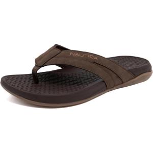 image:imageNautica Mens Flip Flop Beach Sandal Boat Slide Water SlippersChocolatedanix