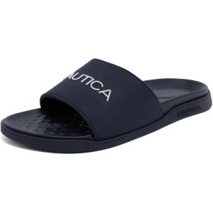 image:imageNautica Mens Open Toe Slide Sandals  Comfortable Indoor amp Outdoor Shower SlippersNavypierre