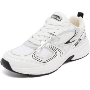 image:imageNautica Womens Lightweight Athletic Running SneakersWhite Black Silver