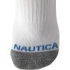 image:imageNautica Womens Quarter Cut Moisture Control Athletic Socks with Cushioned Comfort 12 PackClassic White