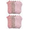 image:imageNautica Womens Quarter Cut Moisture Control Athletic Socks with Cushioned Comfort 12 PackMauve Assorted