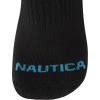 image:imageNautica Womens Quarter Cut Moisture Control Athletic Socks with Cushioned Comfort 12 PackRaven Black