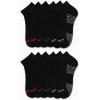 image:imageNautica Womens Quarter Cut Moisture Control Athletic Socks with Cushioned Comfort 12 PackSolid Black
