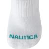 image:imageNautica Womens Quarter Cut Moisture Control Athletic Socks with Cushioned Comfort 12 PackSolid White