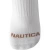 image:imageNautica Womens Quarter Cut Moisture Control Athletic Socks with Cushioned Comfort 12 PackWhite Stripe