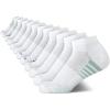 image:imageNautica Womens Quarter Cut Moisture Control Athletic Socks with Cushioned Comfort 12 PackAll White