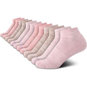 image:imageNautica Womens Quarter Cut Moisture Control Athletic Socks with Cushioned Comfort 12 PackMauve Assorted