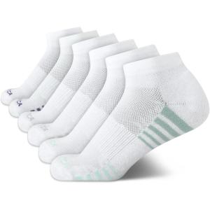 image:imageNautica Womens Quarter Socks  6 Pack Cushioned Athletic Performance Breathable Mesh Womens Ankle Socks Sizes 410All White