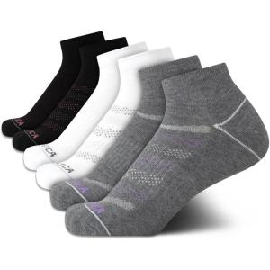 image:imageNautica Womens Quarter Socks  6 Pack Cushioned Athletic Performance Breathable Mesh Womens Ankle Socks Sizes 410BlackWhiteGrey