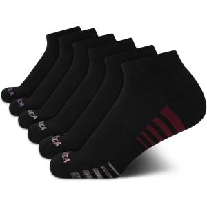image:imageNautica Womens Quarter Socks  6 Pack Cushioned Athletic Performance Breathable Mesh Womens Ankle Socks Sizes 410Jet Black