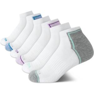 image:imageNautica Womens Quarter Socks  6 Pack Cushioned Athletic Performance Breathable Mesh Womens Ankle Socks Sizes 410White Multi