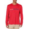 image:imageNautica Mens Nautica Competition Sustainably Crafted LongSleeve TShirtBright Red