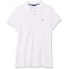 image:imageNautica Womens 5Button Short Sleeve Breathable 100 Cotton Polo ShirtBright White