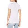 image:imageNautica Womens 5Button Short Sleeve Breathable 100 Cotton Polo ShirtBright White